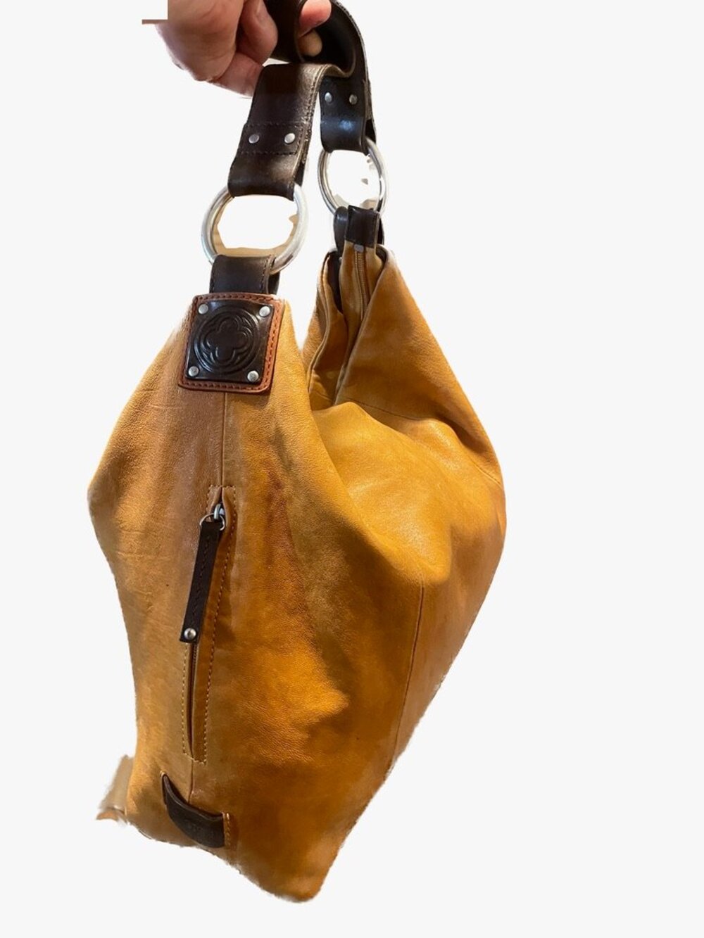 Ellington Vintage Slouchy Leather Hobo Bag – Maple/Cognac